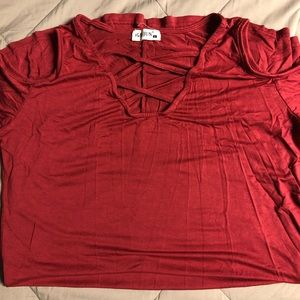Red T-shirt Dress